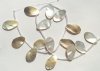16 inch strand of 27x16mm Pendant Mother of Pearl Shells